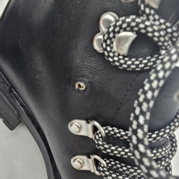 Rag & Bone Shiloh Biker Leather Boots Black Size 40 EU - Picture 4 of 12